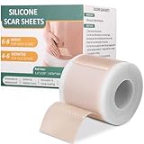 Zofory Silikon Narbenpflaster, Silikon-Narbenband (4cm x 3m), Silikonpflaster, Silicone Scar Tape, Narben Sanft zur Haut, Atmungsaktiv und Wasserfest