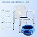 LaSyL Commode Liners without Absorbent Pads-Disposable Bedside Commode Liners for Adult Commode Chairs, Portable & Camping Toilet Bags-Value Pack Medical Grade No Leaks 100 Pack Universal Fit