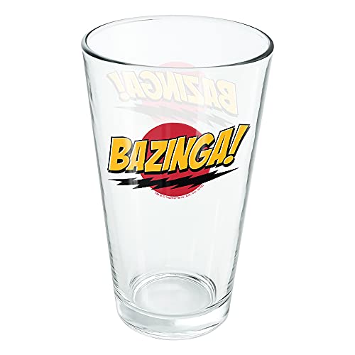LOGOVISION Big Bang Theory Sheldon Bazinga Pint Glass 16 oz