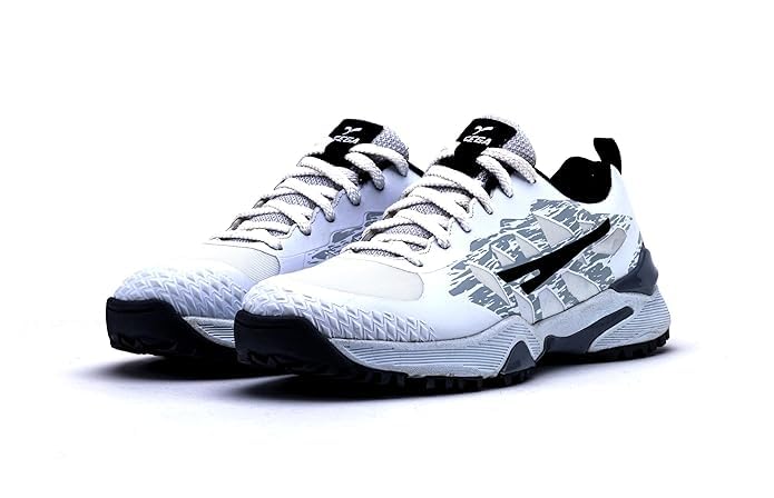 SEGA Freedom Rubber Spikes Shoes for Cricket, Hockey, Sports Studs Indoor Out Door Trek Shoes for Mens & Womens (White/Grey, 11) (B0CQRP3LMT) Amazon Price History, Amazon Price Tracker