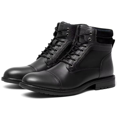 Image of Mens Chelsea Boots, Stylish and Comfort Leather Chukka Ankle Boots with Zipper