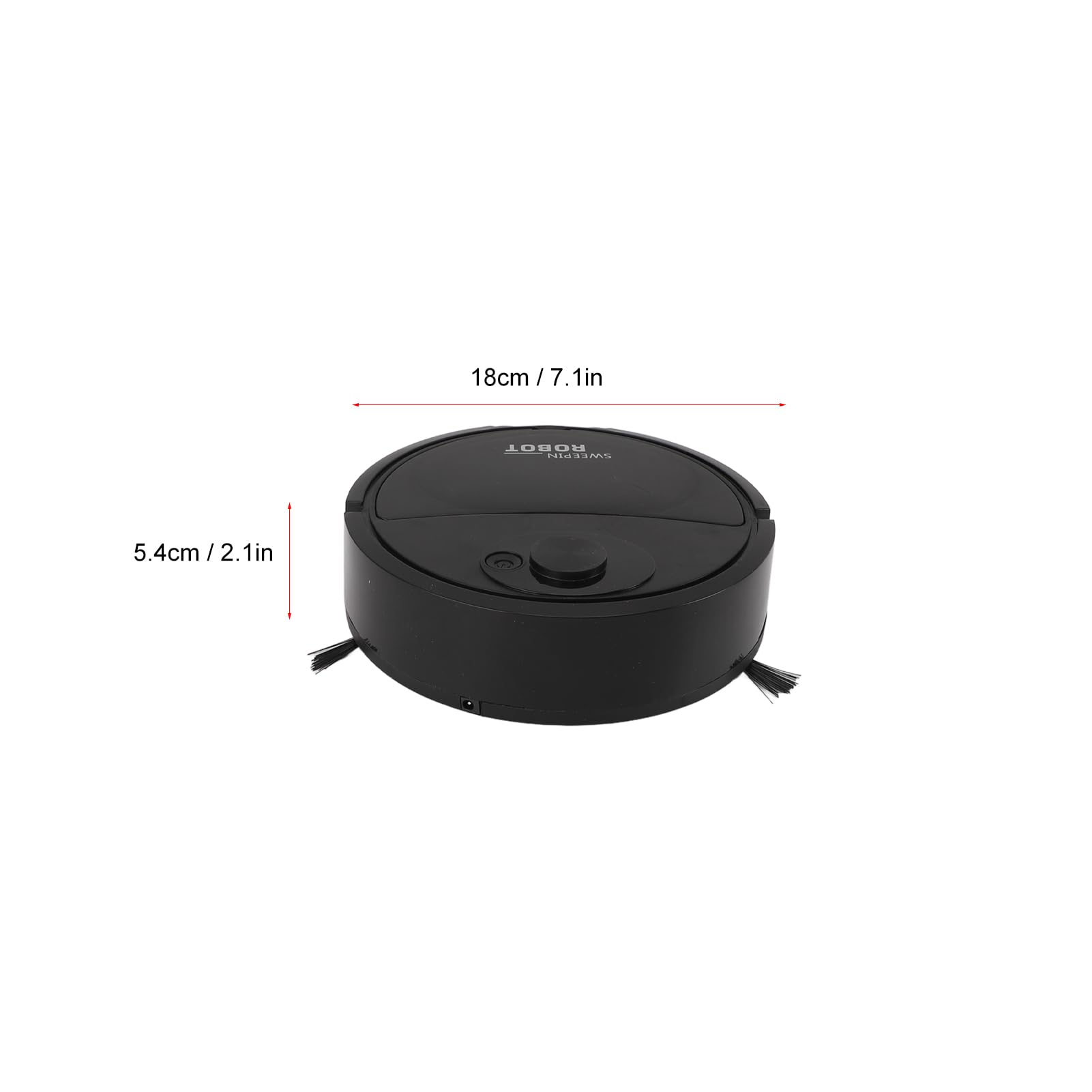 Mini Robot Aspirateur 3-en-1 Sans Fil - 150W - Autonomie 20 Min - 0.1L - Blanc - Neuf