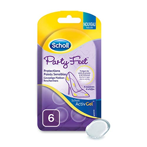 Scholl - Protezioni punti sensibili Party Feet, 6 cuscinetti