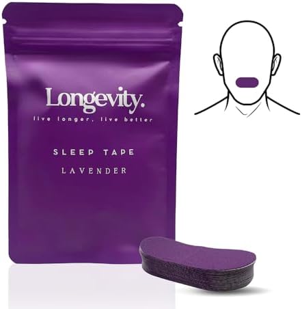 Longevity Sleep Tape - 30 Strips (Lavender Scented) - Dermatologi...