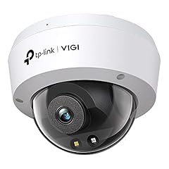TP-Link Vigi C230 - Telecamera di sicurezza intelligente con obiettivo 4 mm HD cupola 3 MP colore microfono integrato anti-vandalo Ik10 impermeabile IP67 H.265+
