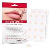 SMARTMED Smart Cold Sore Treatment Patch Help Prevent Breakouts, Soothe Itching and Burning | Discrete, Invisible, Skin Safe Adhesive [24 Patches]