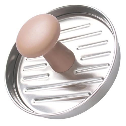Ipetboom Prensa para Hamburguesas Redonda de Acero Inoxidable Molde Compacto para Hacer Patties Uniformes Cocina Fácil de Usar y Duradero