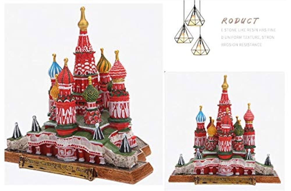 Amazon.co.jp: 置物・オブジェ、ロシアの建築装飾品ヴァシリー