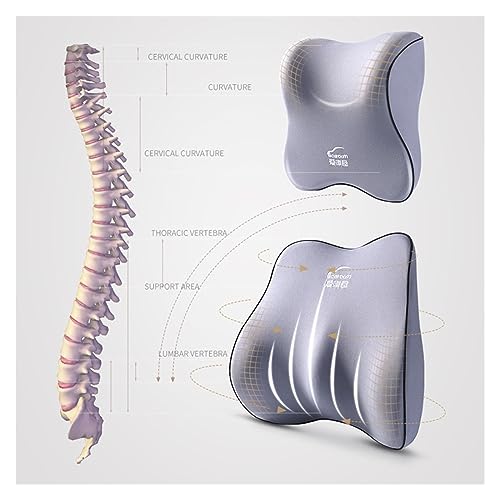 Almohada cervical y lumbar para asiento de auto QQLADY miniatura 4