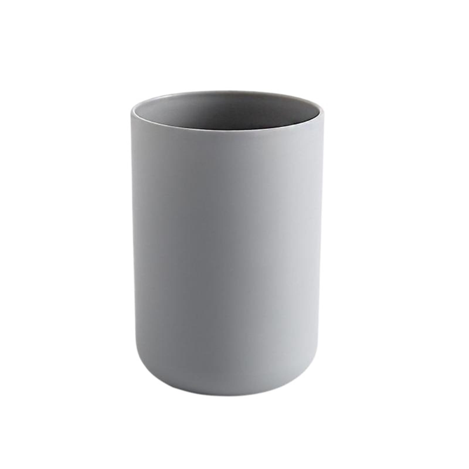 4Pcs Plastic Material Toothbrush Cups Drinking Cup Mugs Brushing Unbreakable For Travel And Camping(Grey)