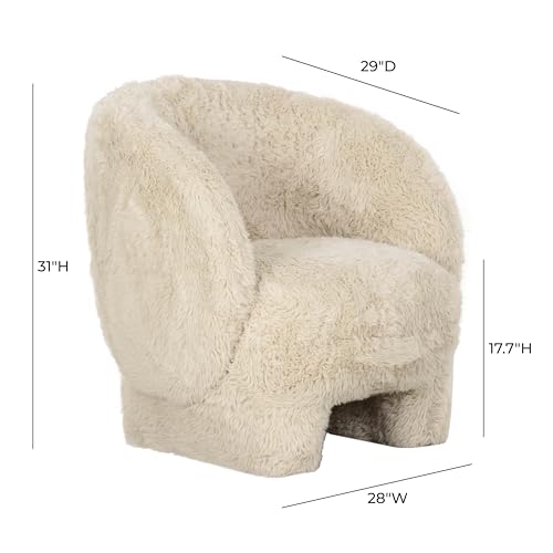 Sillón Redondo Natural Piel Vegana Kiki miniatura 3