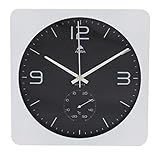 ALBA Wanduhr 30 x 30 x 4,4 cm (B x H x T) ABS Kunststoff weißTechnische Daten: