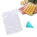 Bolsa Para Cubitos de Hielo, Bandeja Flexible para Cubitos de Hielo Moldes de Cubitos de Hielo, 6 Paquetes Bolsa de Cubitos de Hielo de Plástico de Grado Alimenticio con Embudo de Silicona