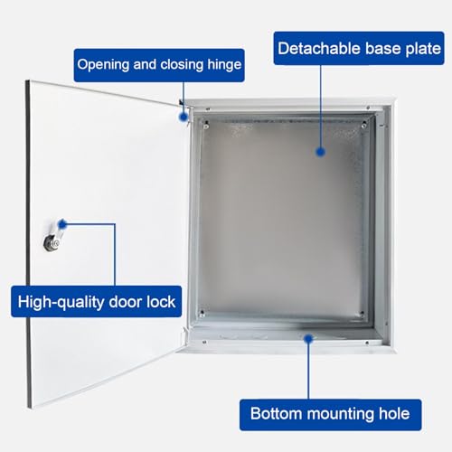 Caja eléctrica impermeable con gestión de cables ocultos y toma de pared empotrada segura 5