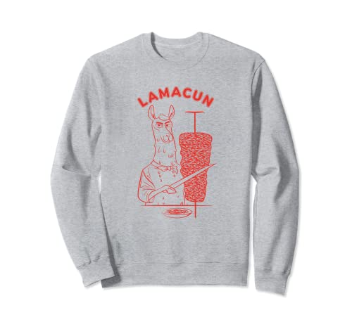Lamacun lustiges Lama türkische Pizza Sweatshirt