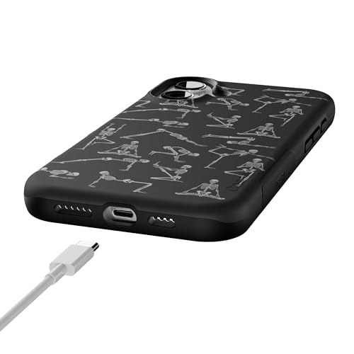Casely iPhone 16 Case | Corpse Pose | Skeleton Yoga | Bold Protective Design | Compatible with MagSafe by Casely - Image 6
