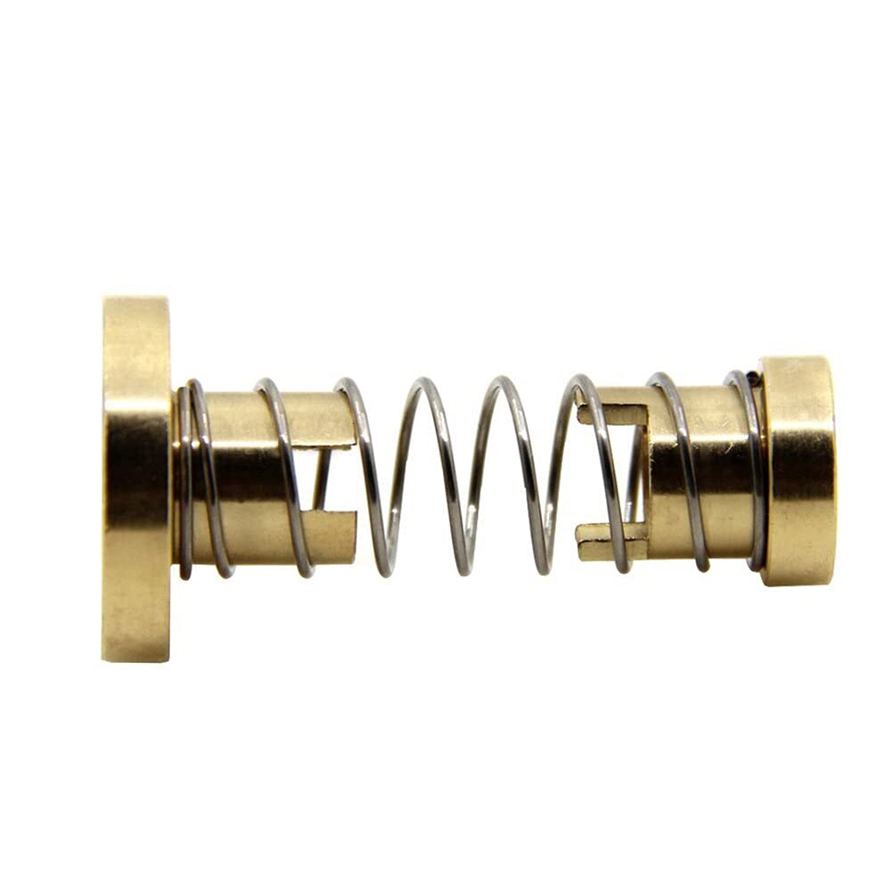 Lysee 3D Printer Parts & Accessories - 8mm Threaded Rod Lead Screw Trapezoidal CNC T8 Anti Backlash Spring Loaded Elimination Space Nut 3D Printer Accessories @M23 - (Color: Gold)