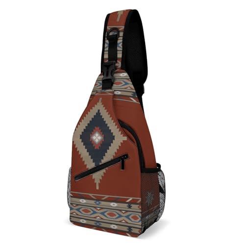Sac bandouliere homme amerindien navajo aux finitions soignees
