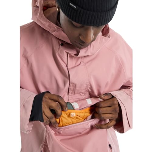 Burton Jaqueta de neve masculina Frostner 2L Anorak (EUA, alfa, GG, regular, regular, blush em pó)