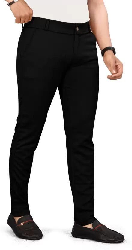 Image of Vanits Men's Slim Fit Casual Trousers Pack of 1