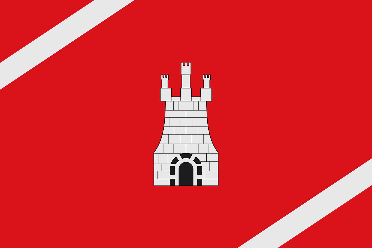Drapeau Castellnovo grand format emblème Communauté valencienne