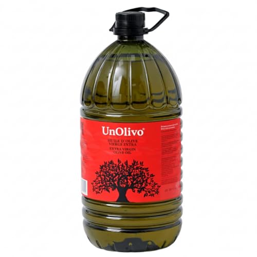 UnOlivo Aceite de Oliva Virgen Extra 5 Litros Pet | Origen Jaén | Variedad Picual | Garrafa AOVE Premium | Prensado en Frío | Persistencia media | Ideal para Tomar en Crudo o para Cocinar