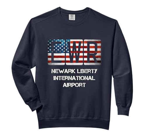 Newark Liberty Airport EWR Aviation Present Comfort Colors Adult Sweatshirt