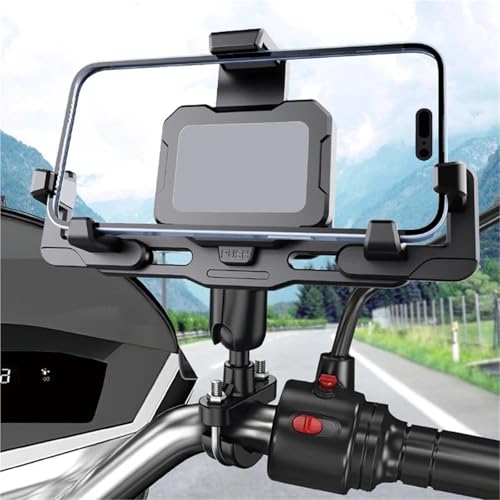 Soporte para teléfono de moto ajustable y estable para el espejo retrovisor 3