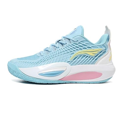 Men's Basketball Shoes Breathable Shock-absorbing anti Slip Wear-resistant Rebound Sports Training �E�H�[�L���O�V���[�Y(Blue,26 cm)
