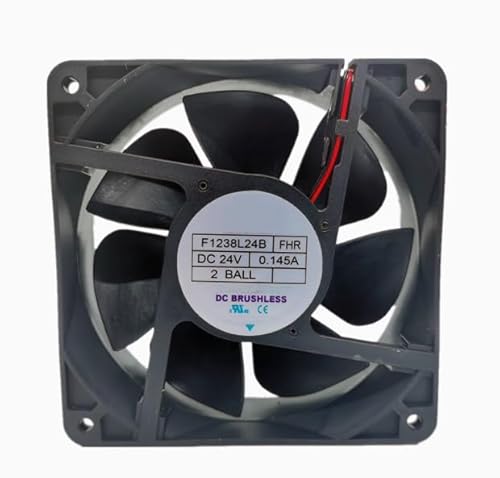 LMNCBVYA F1238L24B DC 24V 0.145A 120x120x38mm 2-Wire Inverter Cooling Fan - High Efficiency and Low Noise Operation