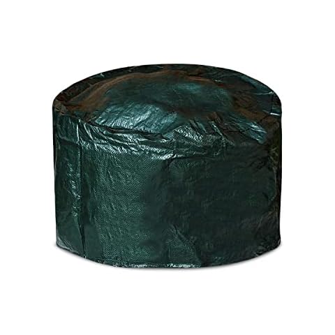 Fire Pit Cover Round Waterproof Fabric Outdoor Firepit Cover Heavy Duty UV Resistant with Drawstring (84 x 50 x 0.5 CM) Cover
