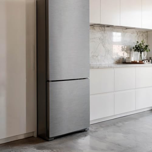 Pegatinas de nevera decorativas de textura metálica para cocinas modernas 4