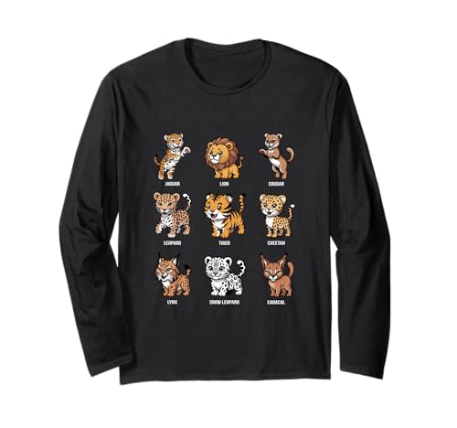 Cartoon Big Cats Lion Jaguar Tiger Snow Leopard ����T�V���c