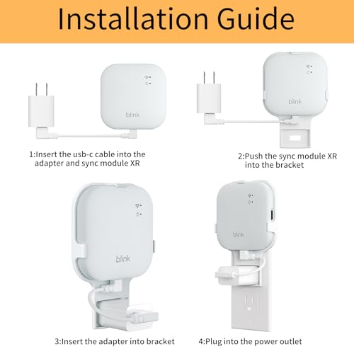 256GB Blink MicroSD Card & Outlet Wall Mount for Blink Sync Module XR, Large-Capacity Storage,Easy to Install for All-New Blink Outdoor Indoor Security Camera (Sync Module XR is NOT Included),1Pack