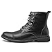 LUODENGLANG Chukka Boots Casual Fashion Oxford Dress Boots Leather Lace Up Desert Ankle Boots Classic For Men Lightweight Anti Slip Black 45 M 10.5