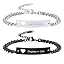 J-2PCS-Heart tag-black&silver
