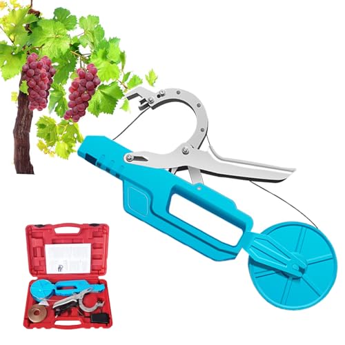 Máquina Inalámbrica para La Vine, La Máquina De Atar La Vine De La Planta Eléctrica, con Alambre De Unión De 90 M, Diámetro De Unión De 50 Mm, para Uvas Vegetales De Pimienta De Pepino De Tomate