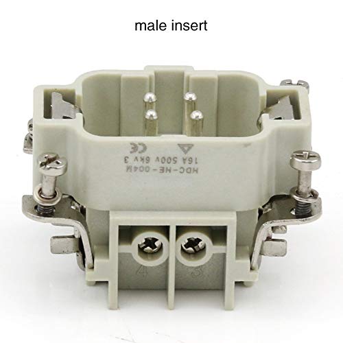 HDC-HE-004-Ⅵ Rectangular Heavy Duty Connector 4 Core Butt Industrial Waterproof Socket 500V 16A