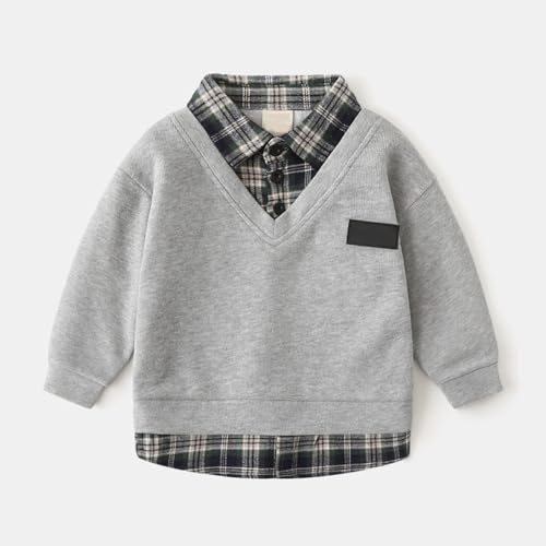 Boys Pullover Hoodie Sweatshirts Kids Toddler Baby Girls Boys Autumn Pocket Winter Plaid Long Pocket Athletic3