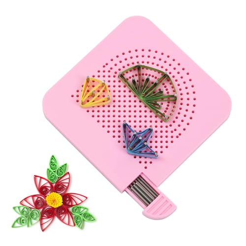 Tabla de tejer quilling | Herramienta de quilling de papel con 20 agujas – Guía de rizado de quilling, herramientas de manualidades de papel, herramienta de bobinado, herramienta de cuadrícula para