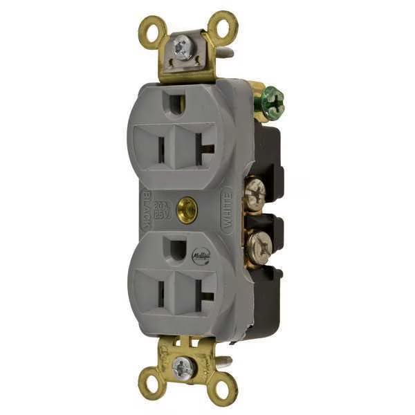 20A Duplex Receptacle 125VAC 5-20R GY