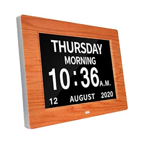 Digital Calendar Day Clock with Photo Frame Cover