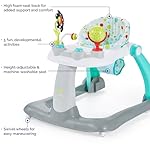 Kolcraft Tiny Steps 2-in-1 Foldable Infant and Baby Push Walker with Wheels, Seated or Walk-Behind Design, Entertaining Developmental Activities for Boys and Girls, Wide and Sturdy Frame - Bubbles - Image 5
