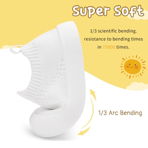 Image of BACSAC Baby Toddler Unisex Infant Shoes Boys Girls Beige Mesh Breathable Non-Slip Soles 6-36 Months
