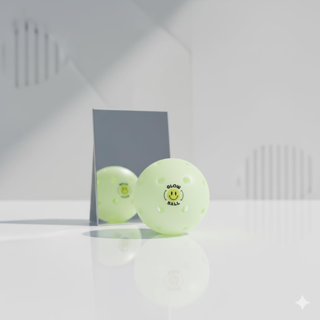 Balles de pickleball d'extérieur phosphorescentes contre l'obscurité