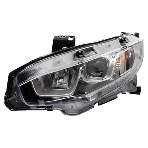 Image of TRQ Driver Side Headlight Assembly Halogen Compatible with 2016-2020 Honda Civic HO2502173