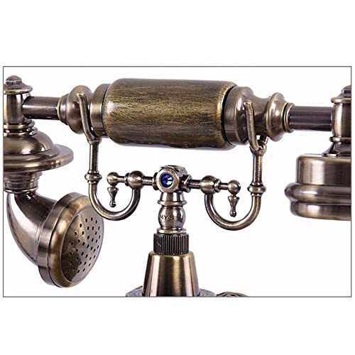 Téléphone fixe de style européen rétro vintage à bouton cadran pour décoration maison et bar