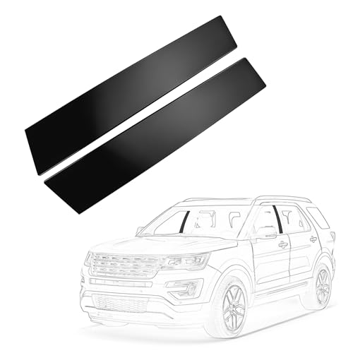 AIKEPT B-Pillar Door Molding Trim 926-448 926-449 Left & Right Gloss Black