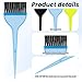 Hair Coloring Dye Brush, 3 Pcs Hair Color Brushes Professional Wide Color Applicator Brushes Reusable Tinting Comb Tool Kit for Women Men Salon Use Home DIY Dyeing (3 Colors)