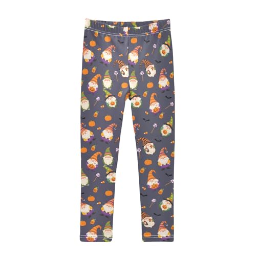 senya Girls Printed Leggings Yoga Pants Gnomes Halloween Pattern for Kids in 4t to 10 Years, 4T
